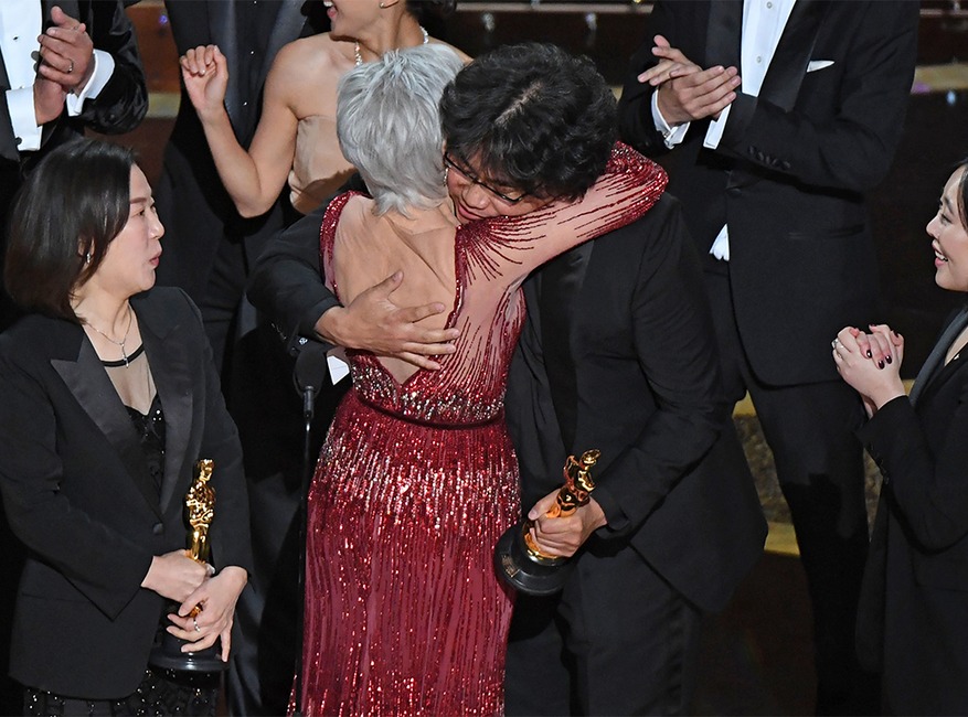 Kwak Sin-ae, Bong Joon-ho, Jane Fonda, 2020 Oscars, Academy Awards